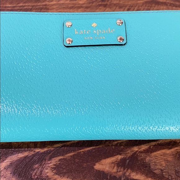 Kate Spade Aqua Leather Wallet - Picture 4 of 16